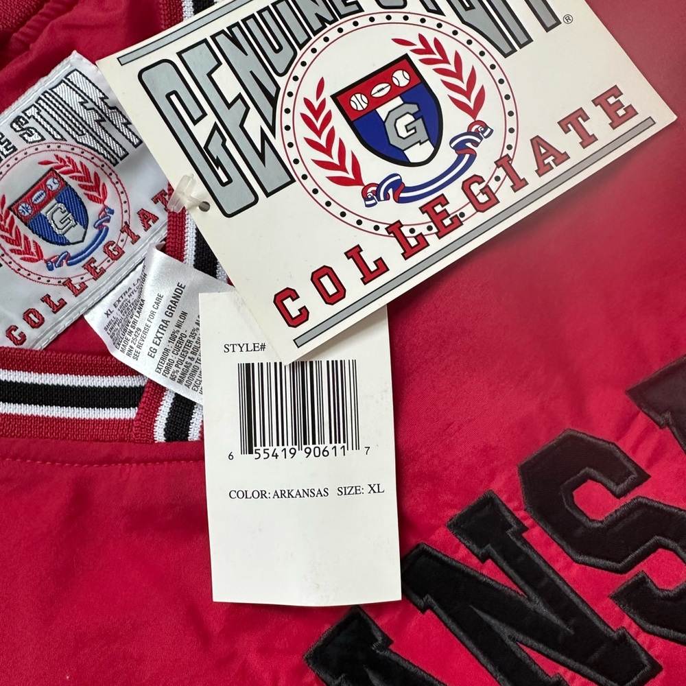 Arkansas Razorbacks Vintage Pullover Jacket Men’s XL 90s NWT! - Picture 13 of 13